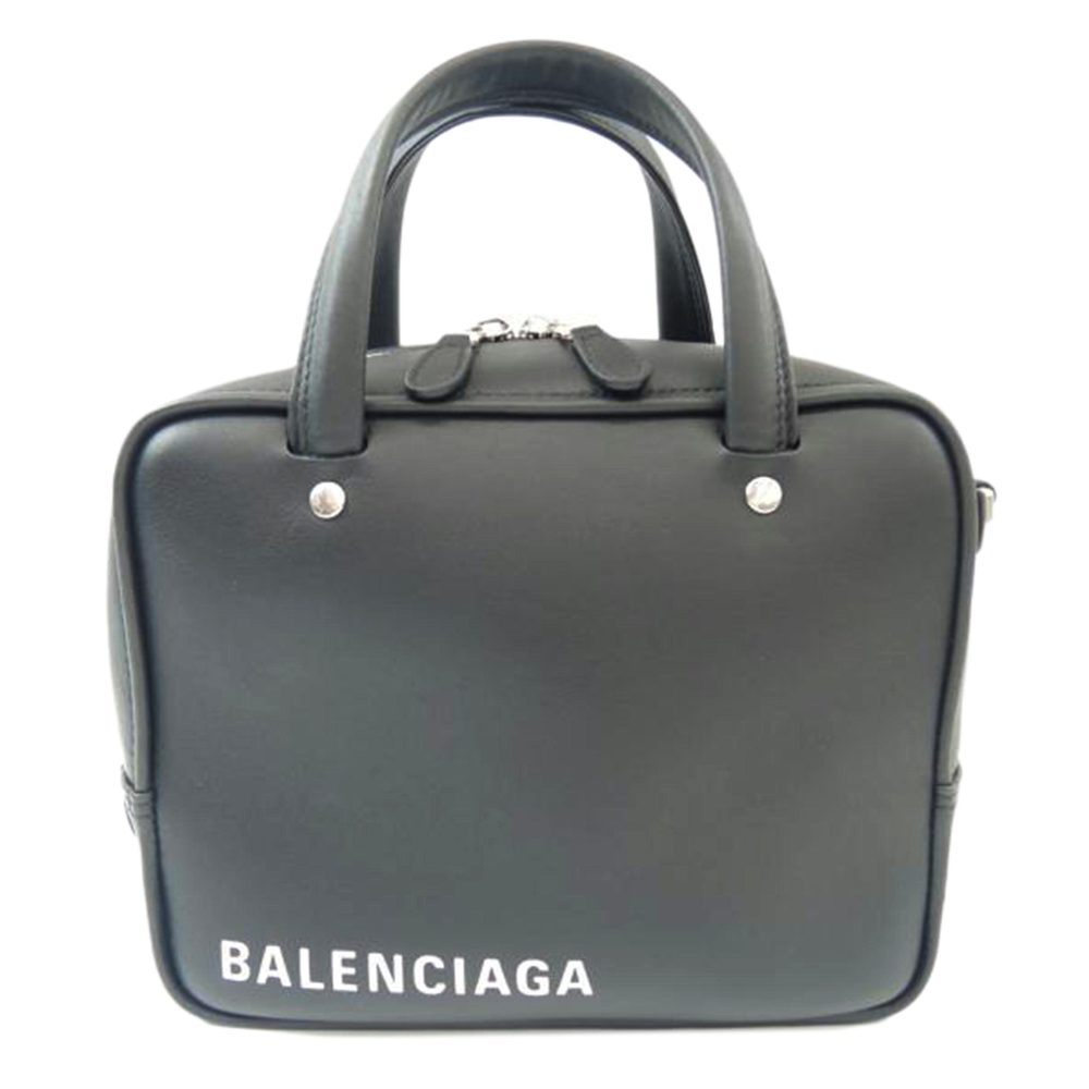 Balenciaga Triangle Leather Solid Square Bag Black - image 1